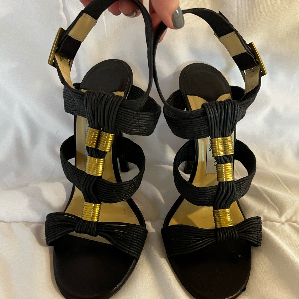 Jimmy Choo - Serena Sandal, size 36, Gladiator Style, Designer,Waxed Leather